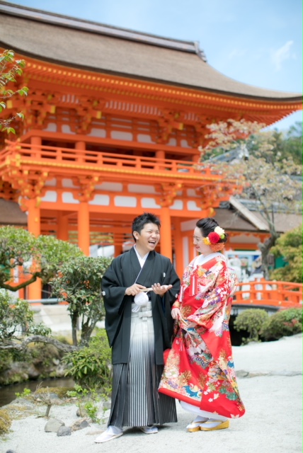 上賀茂神社・色打掛で前撮り♡