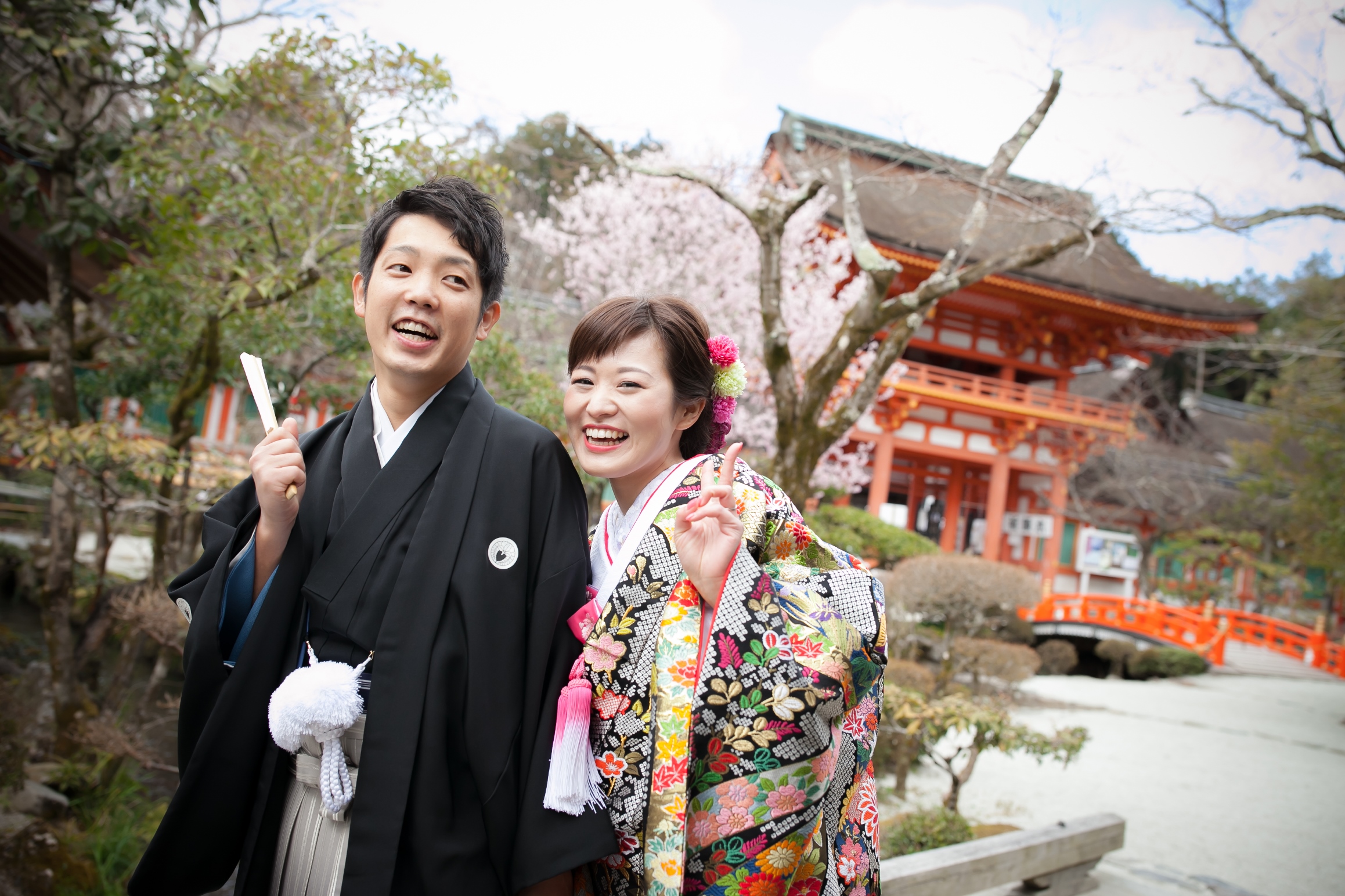 【京都神社結婚式】笑顔の可愛い新婦様です♪
